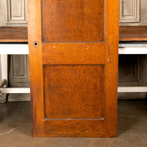 #44253 30x73 Antique Oak 2 Panel Interior Door image 6