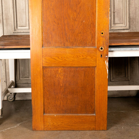 #44253 30x73 Antique Oak 2 Panel Interior Door image 3