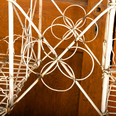 #44328 Antique Victorian Metal Wire Plant Stand image 7