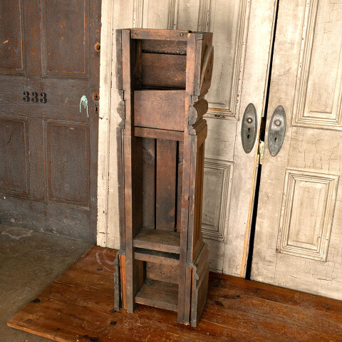 #44329 Salvaged Antique Carved Wood Pilaster image 6