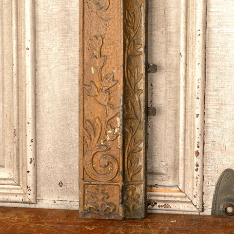 #44396 Salvaged Antique Cast Iron Fireplace Surround image 3