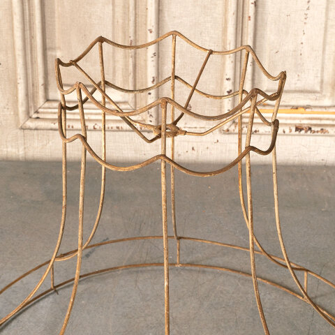 #44403 Vintage Metal Wire Lamp Shade Frame image 3