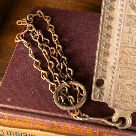 #44493 Antique Victorian Door Bolt Lock Hardware image 5