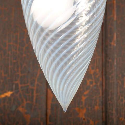 #44613 Flush Mount Ceiling Light with Swirl Globe image 6