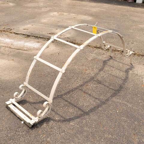 #44701 Vintage Wrought Iron Garden Trellis Top image 5