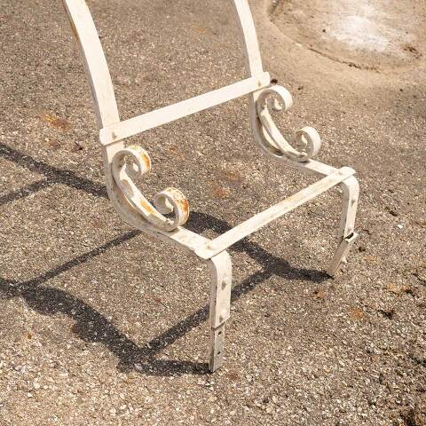 #44701 Vintage Wrought Iron Garden Trellis Top image 4