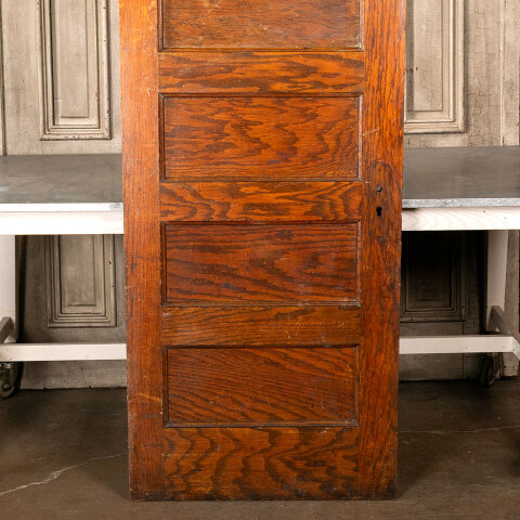 #44708 30x89 Antique Oak 6 Panel Interior Door image 3