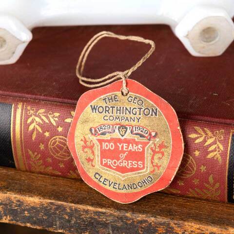 #44718 Antique Milk Glass Furniture Drawer Handle image 5