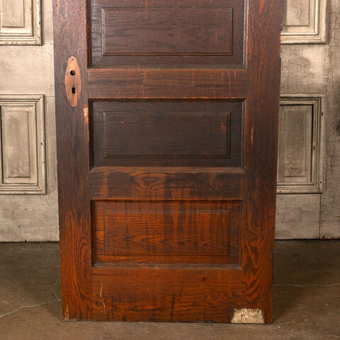 #44957 30x78 Antique Oak 5 Panel Interior Door image 7