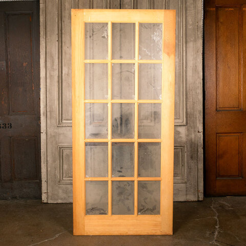 #45040 36x80 Modern 15 Lite Wood French Door image 4