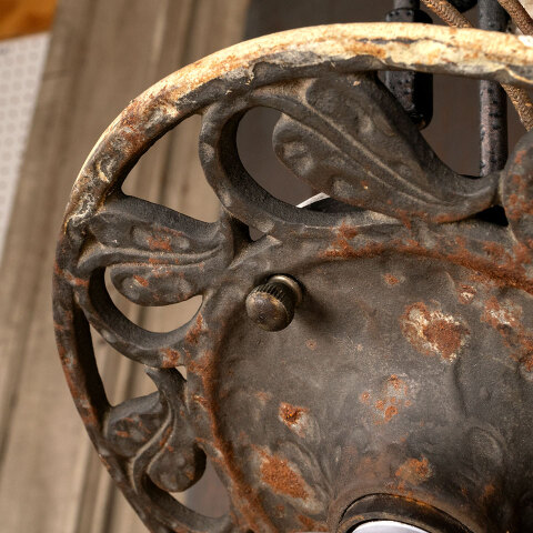 #45206 Antique Flush Mount Single Light Chandelier image 5