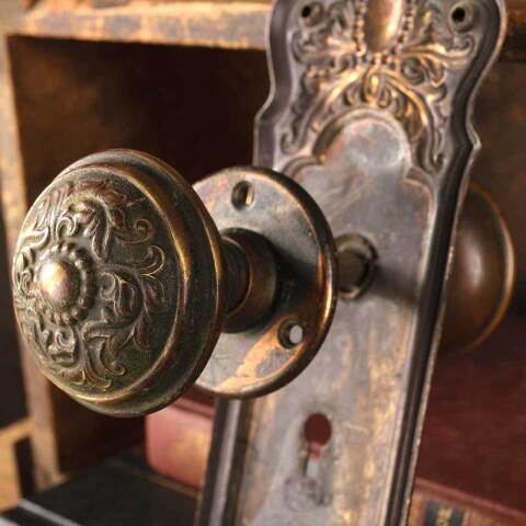 #45222 Antique Lockwood Entry Door Hardware Set image 7