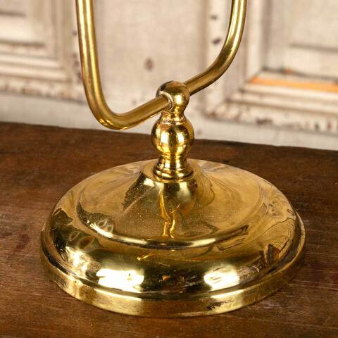 #45391 Antique Brass Hand Towel Wash Cloth Stand image 2