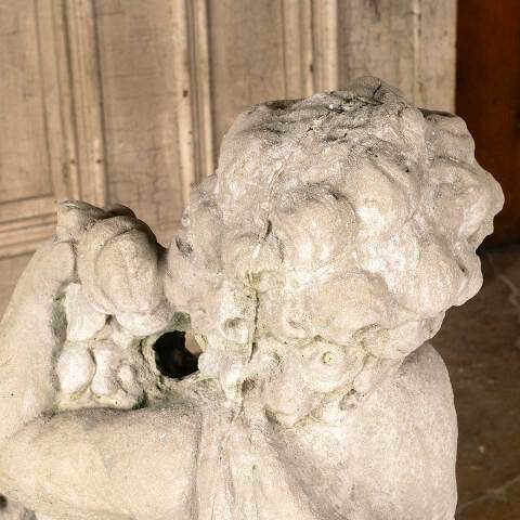 #45393 Cast Concrete Spring Cherub Garden Statue image 7