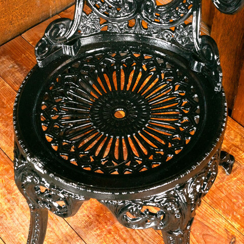 #45412 Vintage Style Cast Aluminum Garden Chair image 3