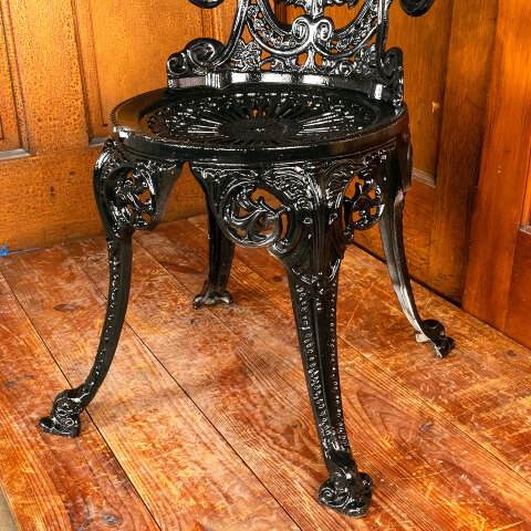 #45412 Vintage Style Cast Aluminum Garden Chair image 4