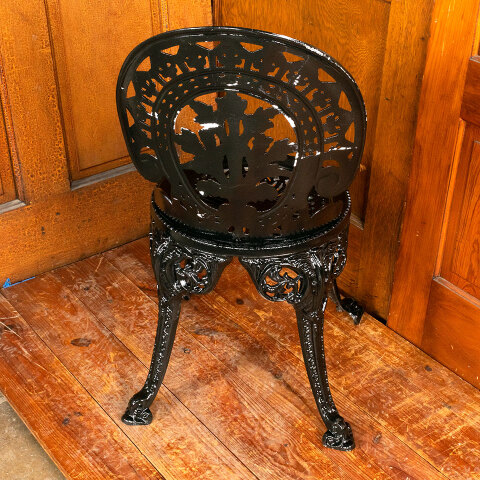 #45412 Vintage Style Cast Aluminum Garden Chair image 8