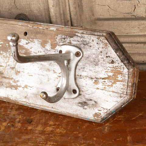 #45414 Salvaged Antique Wall Mount Coat Rack image 4