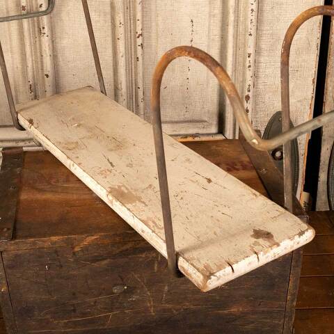 #45429 Antique Clawfoot Bathtub Hanging Wood Seat image 2