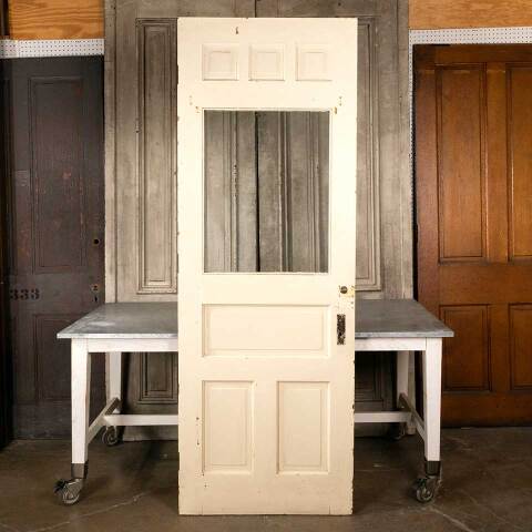 #45431 32x89 Salvaged Antique Half Lite Entry Door image 5