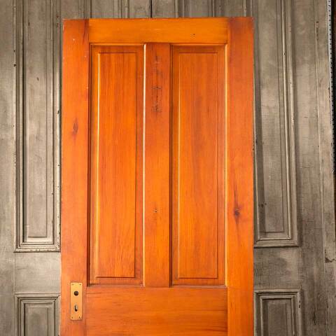 #45629 30x77 Salvaged Antique 4 Panel Interior Door image 2