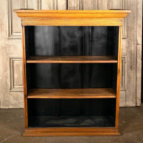 #45675 Antique Oak Upper Cabinet Shelving Unit image 2