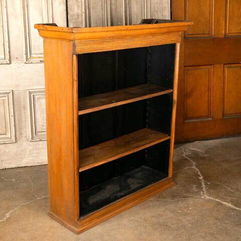 #45675 Antique Oak Upper Cabinet Shelving Unit image 5