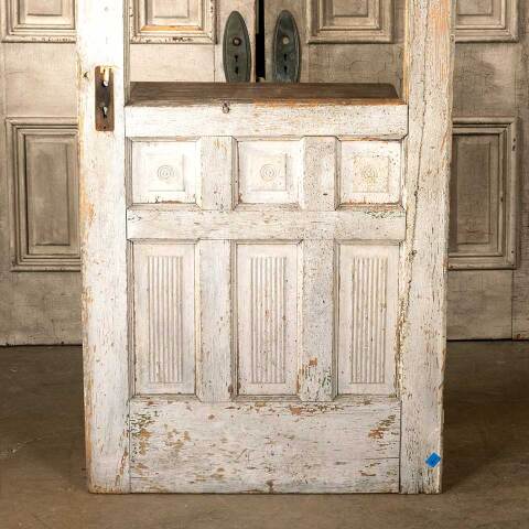 #45752 32x80 Salvaged Antique Half Lite Entry Door image 3