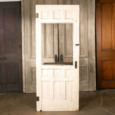 #45752 32x80 Salvaged Antique Half Lite Entry Door image 6