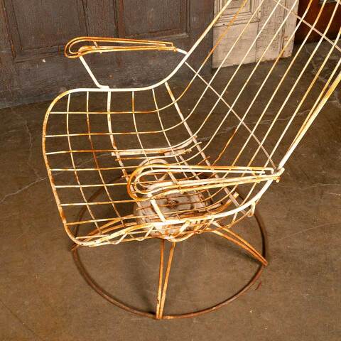 #45777 Vintage Homecrest Metal Wire Patio Chair image 5