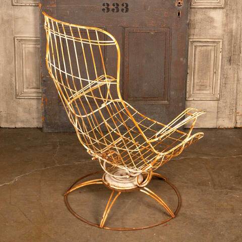 #45777 Vintage Homecrest Metal Wire Patio Chair image 7