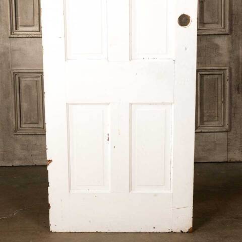 #45784 30x78 Antique 4 Panel Wood Interior Door image 8