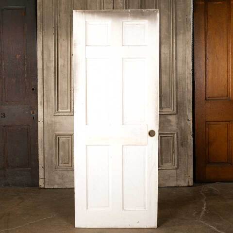 #45786 30x77 Salvaged 6 Panel Wood Interior Door image 4