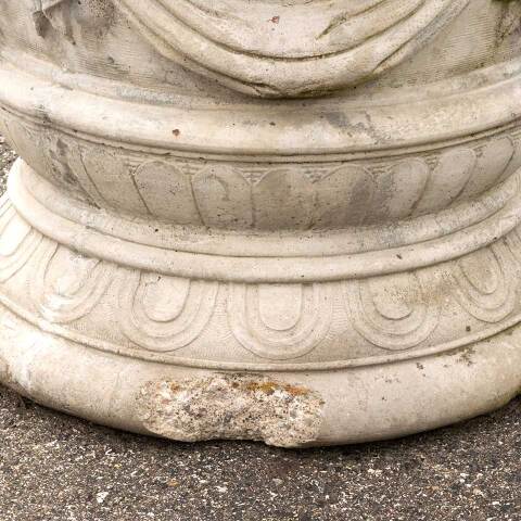 #45846 Large Cast Concrete Garden Patio Planter Urn image 7