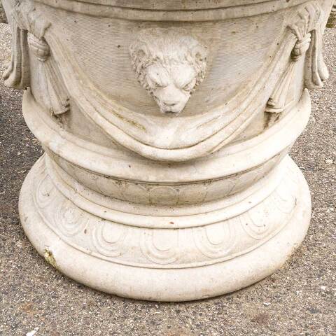 #45846 Large Cast Concrete Garden Patio Planter Urn image 2