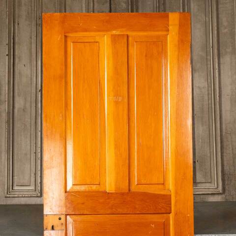 #45858 30x78 Antique 5 Panel Wood Interior Door image 6