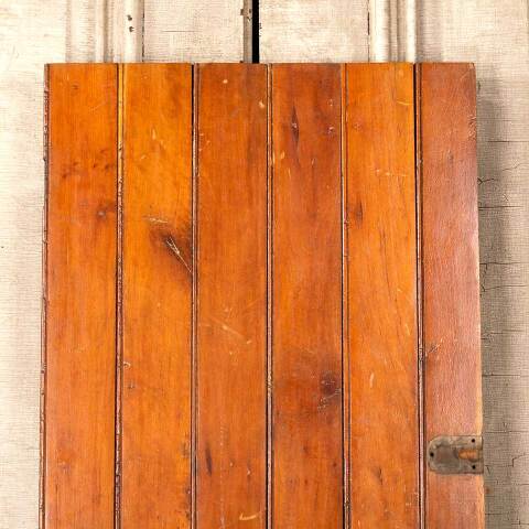 #45870 Salvaged Small Bead Board Cabinet Door image 2