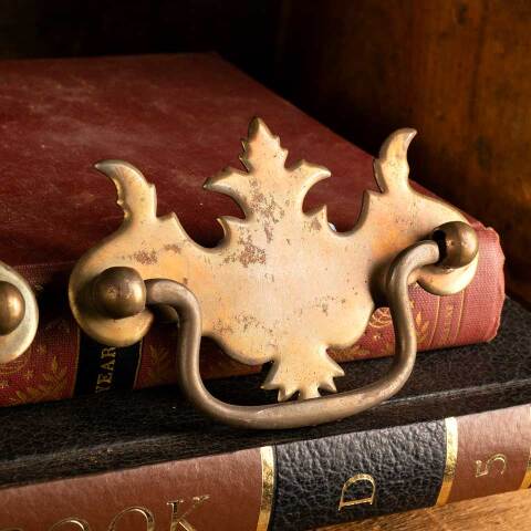 #45988 Vintage Brass Chippendale Drawer Pulls image 5