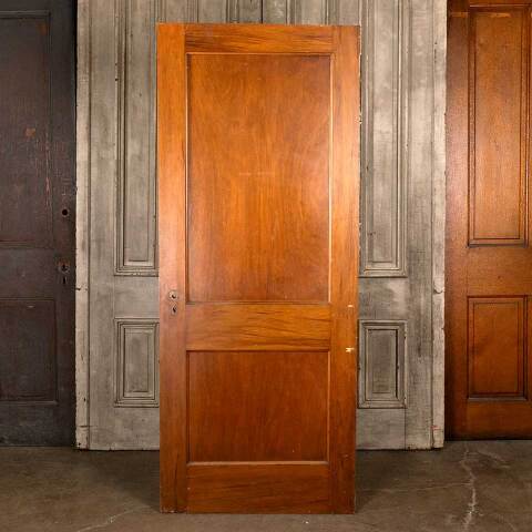 #46048 32x78 Antique 2 Panel Wood Interior Door image 4