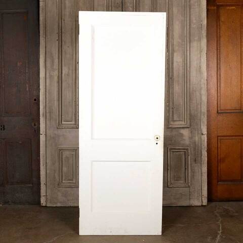 #46050 30x79 Antique 2 Panel Wood Interior Door image 4