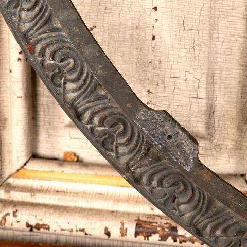 #46070 Ornate Large Antique Brass Chandelier Ring image 3