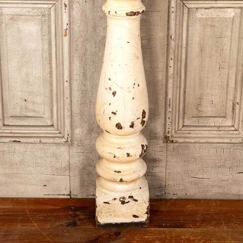 #46114 Salvaged Antique Wood Staircase Newel Post image 3