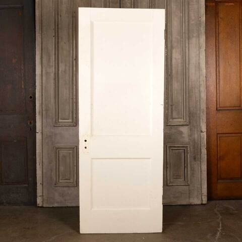 #46119 30x79 Antique 2 Panel Wood Interior Door image 4