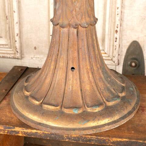 #46186 Antique Ornate Cast Brass Chandelier Part image 2