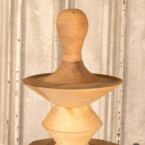 #46246 Large Vintage Turned Wood Finial image 4
