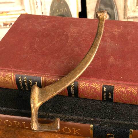 #46284 Salvaged Large Antique Metal Coat Hook image 5