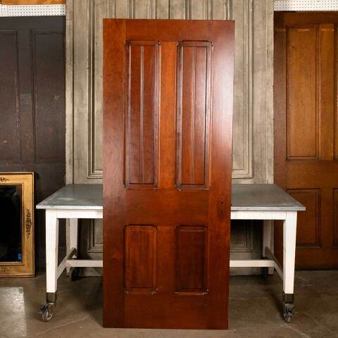 #46356 Antique Victorian 4 Panel Interior Wood Door image 5