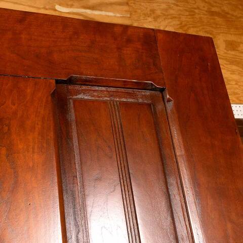 #46356 Antique Victorian 4 Panel Interior Wood Door image 8