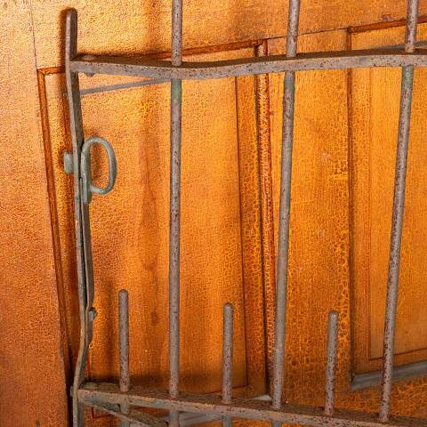 #46362 Salvaged Antique Wrought Iron Garden Gate image 8