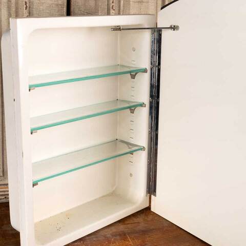 #46411 Vintage In-Wall Bathroom Medicine Cabinet image 6